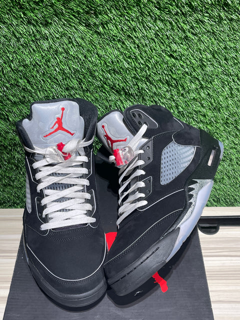 Jordan 5 Retro OG Black Metallic Reimagined Sz 12