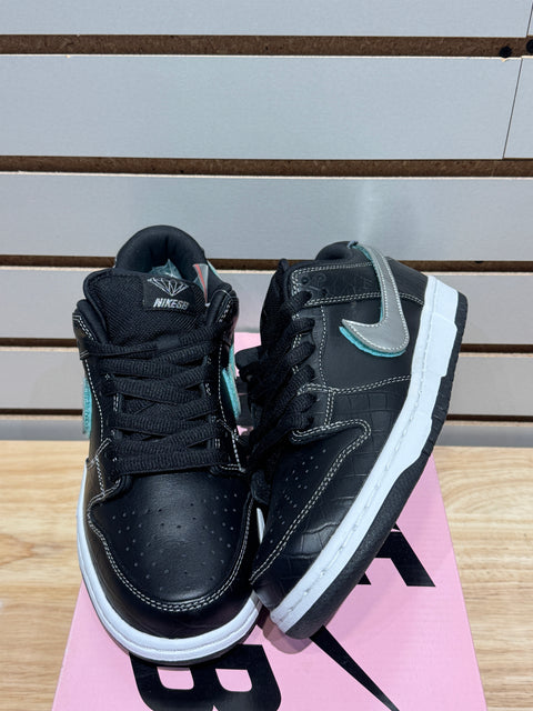 Nike SB Dunk Low Diamond Supply Co. Black Diamond Sz 8
