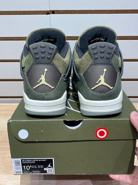 Jordan 4 Retro SE Craft Medium Olive Sz 10.5