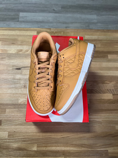 DS Quilted Wheat Nike Dunk Low Sz 8W/6.5M