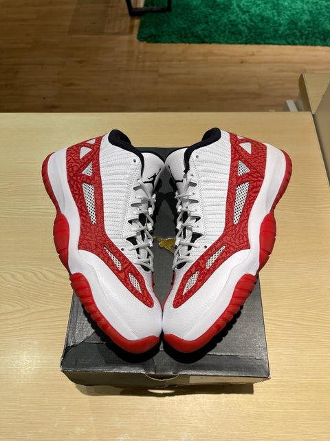 Jordan 11 Retro Low IE White Gym Red