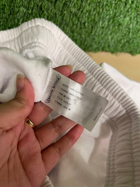 Chrome Hearts Metallic White Sweatpants Sz M