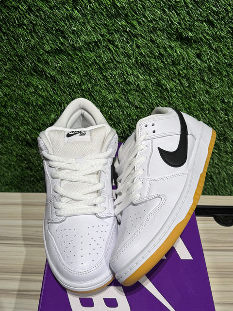 Nike SB Dunk Low Pro White Gum Sz 9M