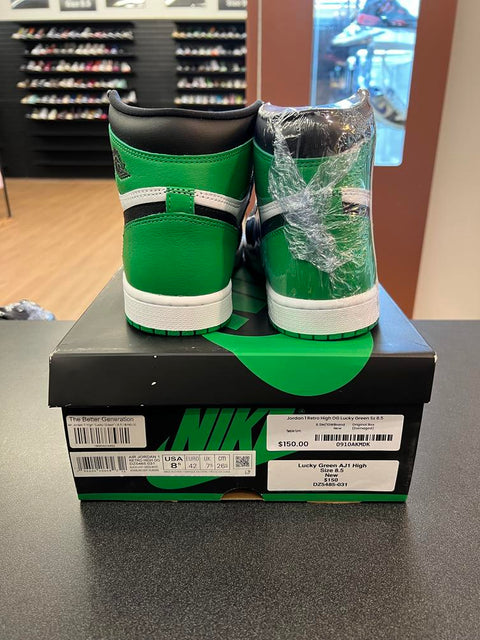 Jordan 1 Retro High OG Lucky Green Sz 8.5