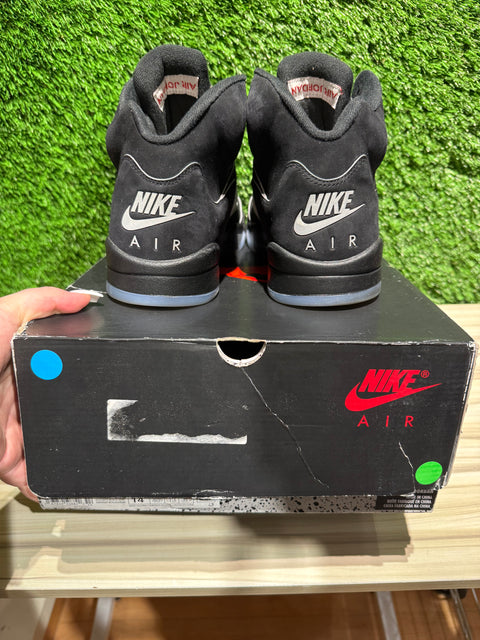 Jordan 5 Retro OG Black Metallic Reimagined Sz 14M