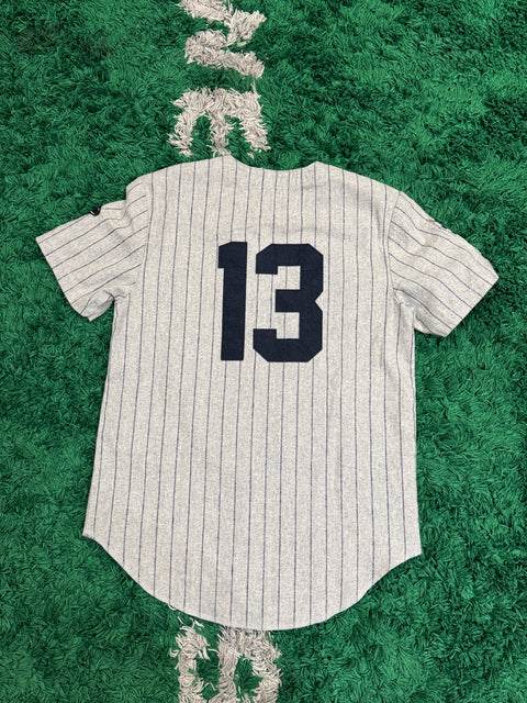 BEEN TRILL Grey Wool Blend Baseball Jersey Shirt Sz M