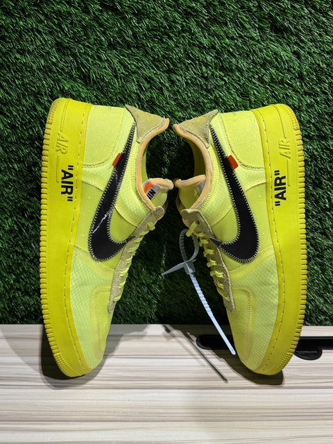 Nike Air Force 1 Low Off-White Volt Sz 13