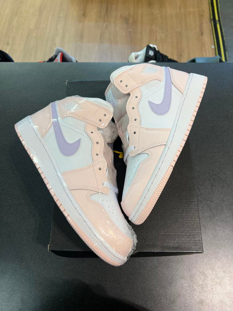 Jordan 1 Mid Pink Wash (GS) Sz 6.5Y