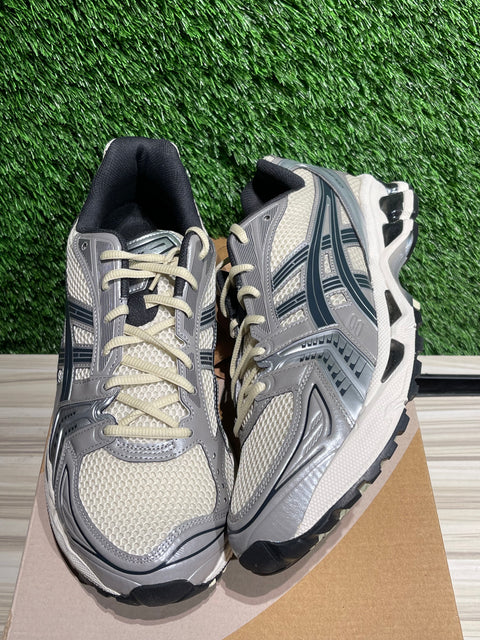 ASICS Gel-Kayano 14 Oyster White Steeple Grey Sz 13