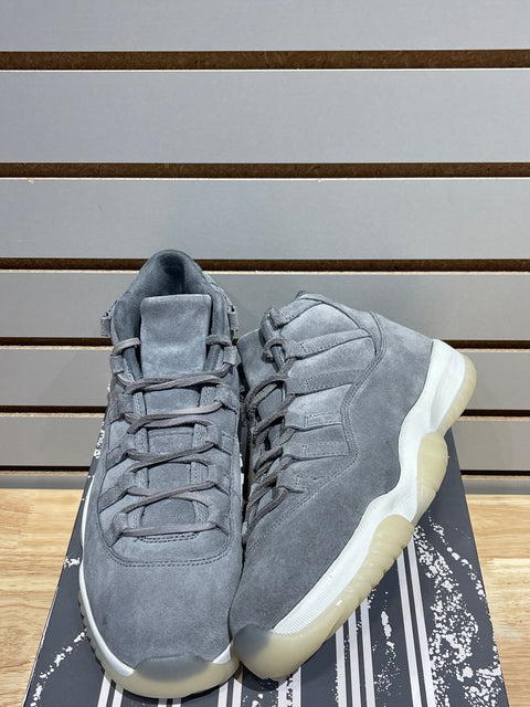 Jordan 11 Retro Pinnacle Grey Suede Sz 9