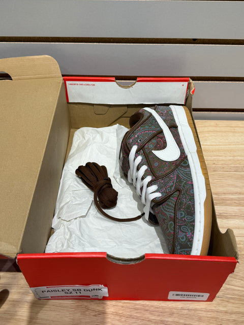 Nike SB Dunk Low Pro Paisley Brown Sz 11