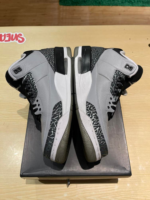 Jordan 3 Retro Wolf Grey Sz 12