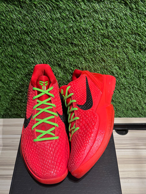 Nike Kobe 6 Protro Reverse Grinch Sz 9.5