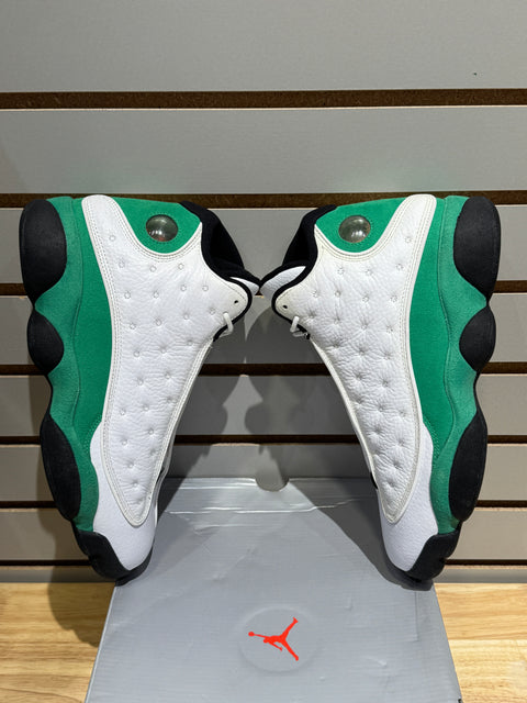 Jordan 13 Retro White Lucky Green Sz 10