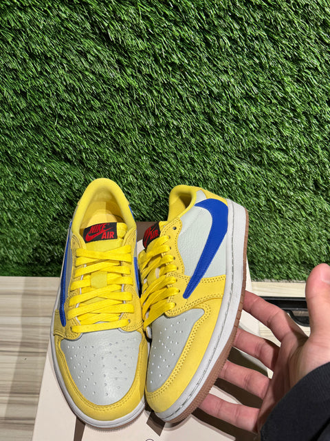 Jordan 1 Retro Low OG SP Travis Scott Canary (Women's) Sz 4.5M/6W