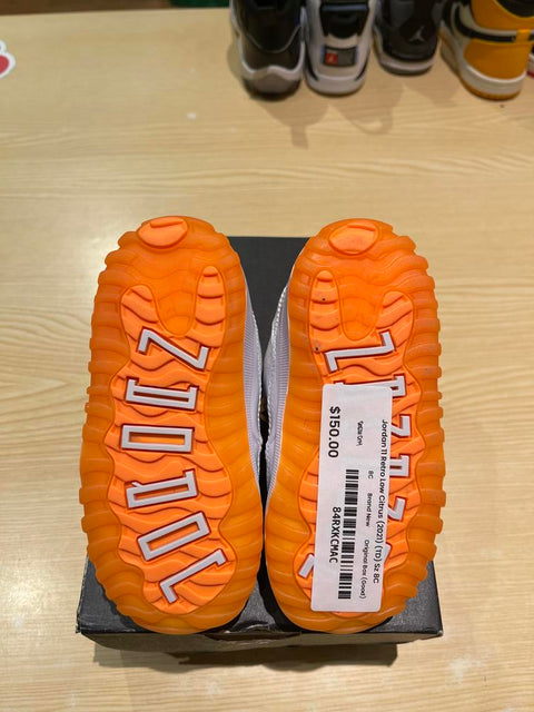 Jordan 11 Retro Low Citrus (2021) (TD) Sz 8C