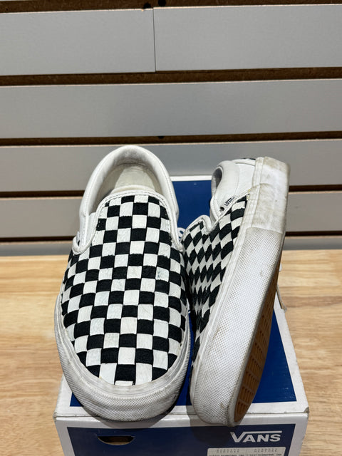 Classic Slip-On Checkerboard Vans Sz 10