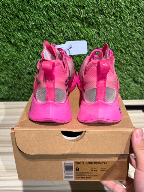 Nike Zoom Fly Off-White Pink Sz 9M