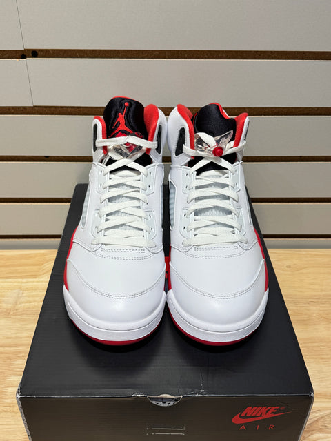 Jordan 5 Retro Fire Red Black Tongue (2025) Sz 12