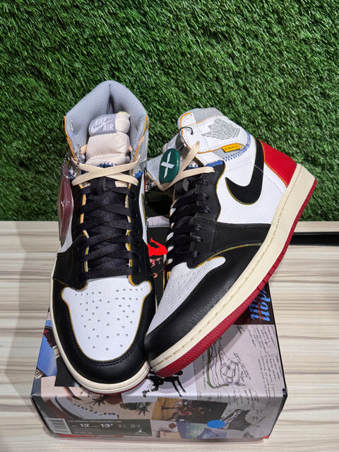 Jordan 1 Retro High Union Los Angeles Black Toe Sz 12M