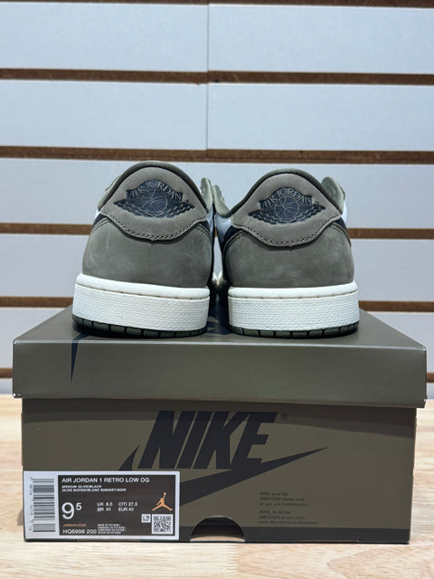 Jordan 1 Retro Low Medium Olive Sz 9.5