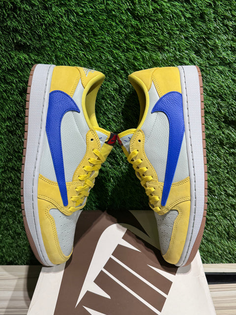 Jordan 1 Retro Low OG SP Travis Scott Canary (Women's) Sz 10M..