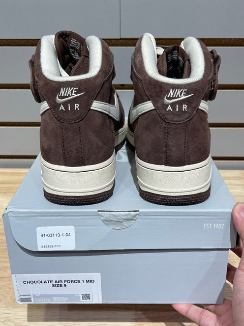 Nike Air Force 1 Mid QS Chocolate Sz 9