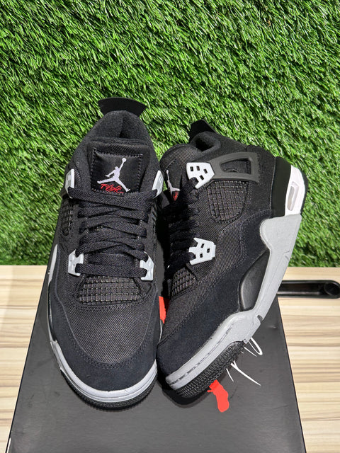 Jordan 4 Retro Black Canvas (GS) Sz 7Y