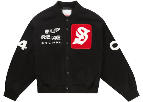 Supreme x CPFM Tourist Varsity Jacket Black Size Large