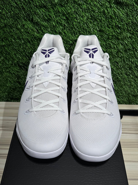 Nike Kobe 9 Elite Low EM Protro White Court Purple Sz 13M