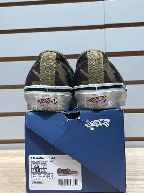 Vans Premium Authentic Woodland Camo Green Sz 8.5