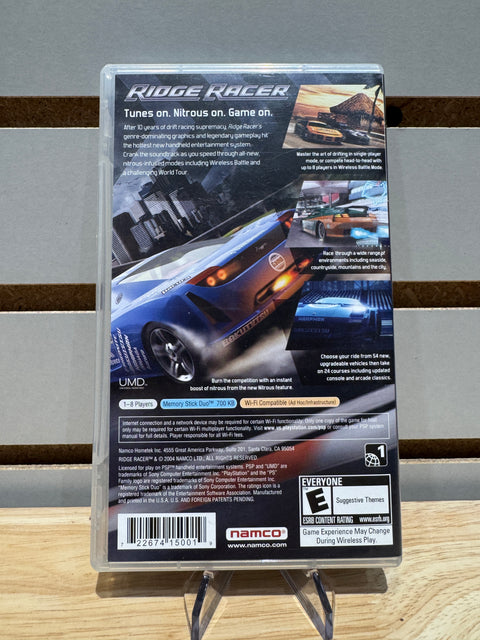 Namco Ridge Racer Racing Game for Sony PSP 2005 Multiplayer Manual Included