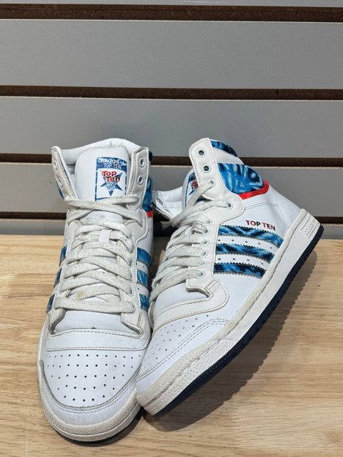 Adidas Top Ten High Tie Dye Sz 9