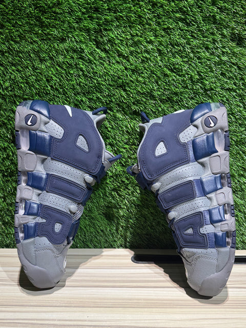 Nike Air More Uptempo Cool Grey Midnight Navy Sz 9.5M