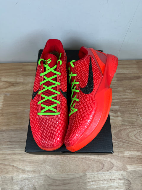 DS Reverse Grinch Nike Kobe 6 Protro Sz 11