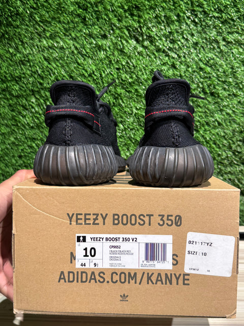 adidas Yeezy Boost 350 V2 Black Red Sz 10M