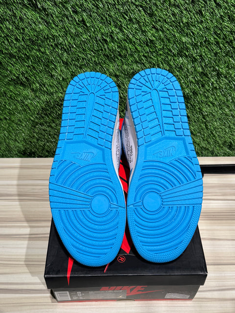 Jordan 1 Retro High Off-White University Blue Sz 8M