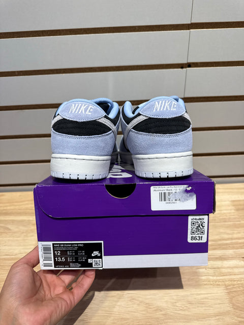 Nike SB Dunk Low Black Aluminum Sz 12