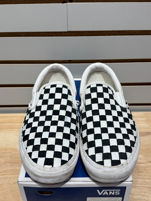 Classic Slip-On Checkerboard Vans Sz 10