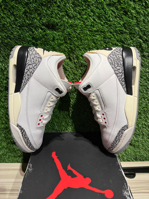 Jordan 3 Retro White Cement Reimagined Sz 9