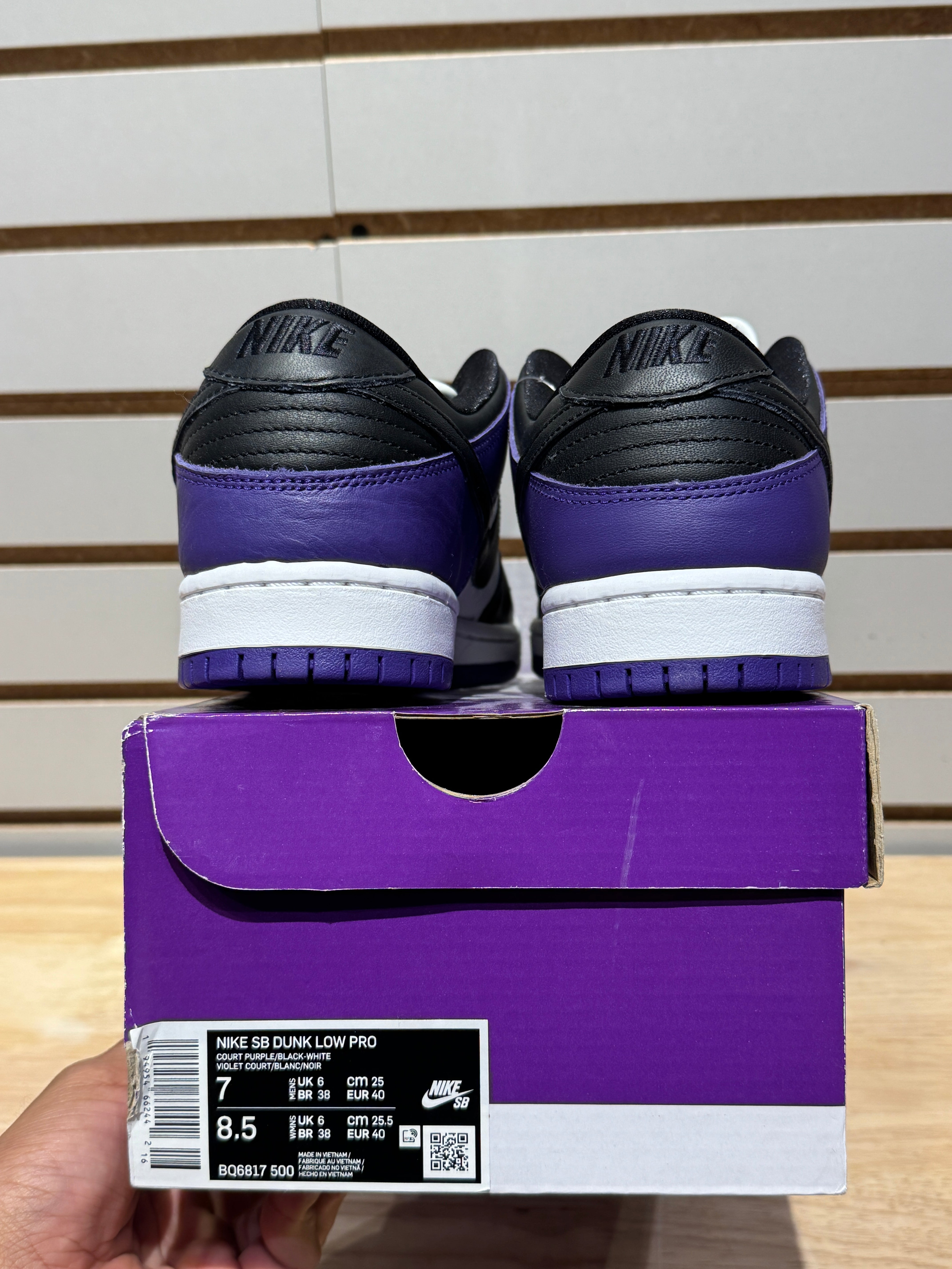Nike SB Dunk Low Court Purple Sz 7 – Sneak City