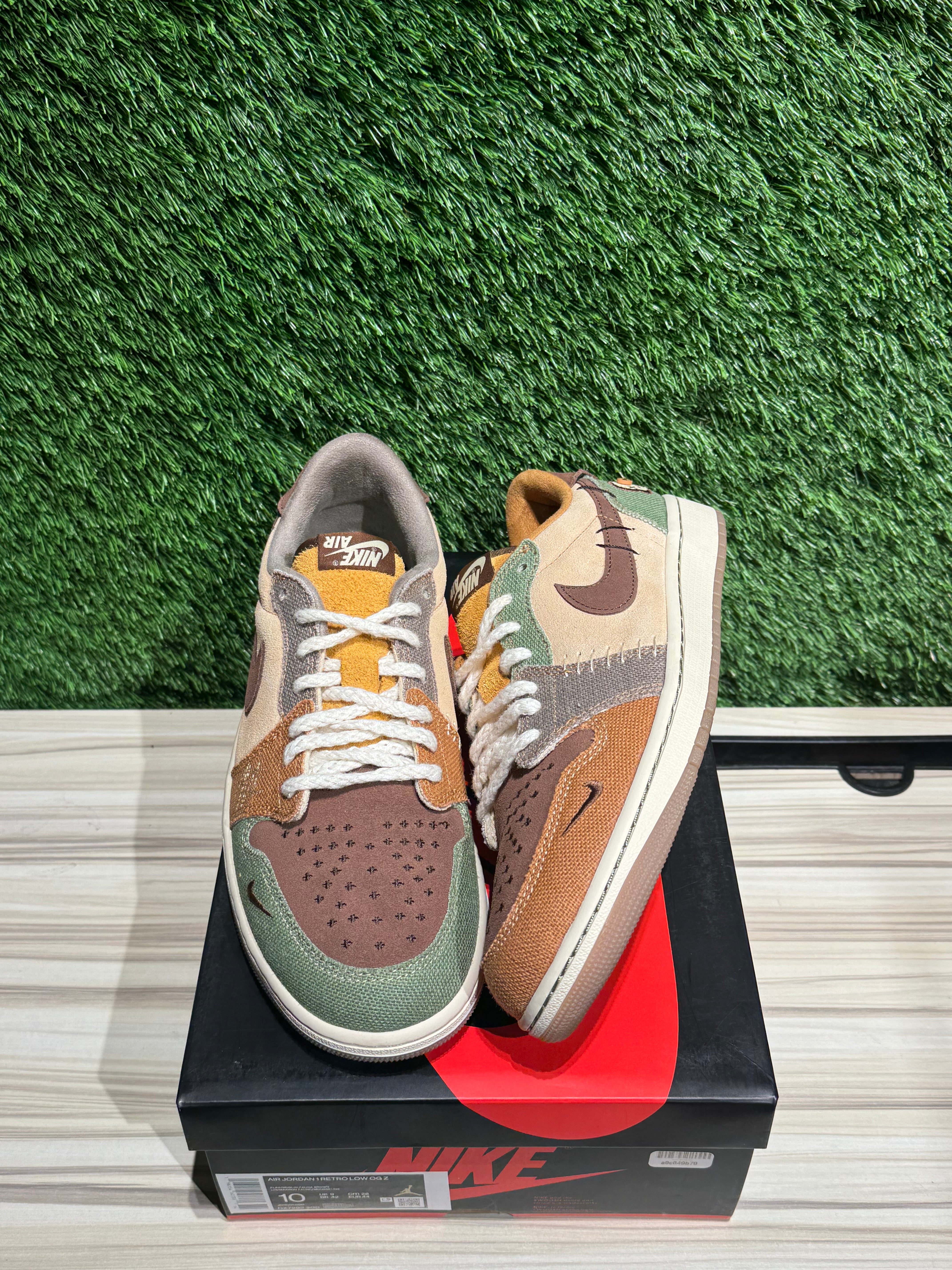 冗談わんわん様限定　AIR JORDAN 1 RETRO LOW OG 黄土 42649749-eefd-46c7-a62c-