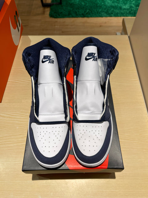 Jordan 1 Low Midnight Navy Wolf Grey (GS)