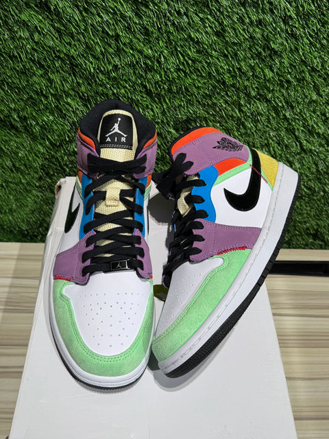 Jordan 1 Mid SE Multi-Color (Women's) Sz 10M