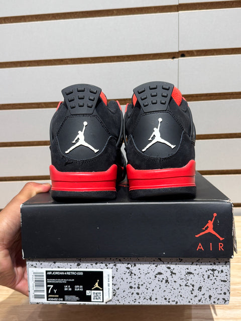 Jordan 4 Retro Red Thunder (GS) Sz 7Y