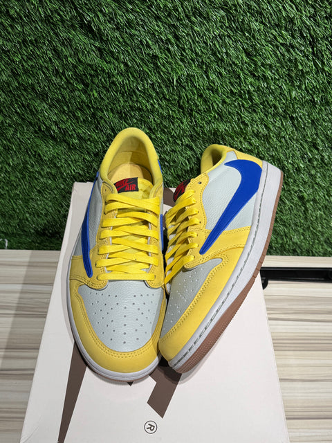 Jordan 1 Retro Low OG SP Travis Scott Canary (Women's) Sz 10M