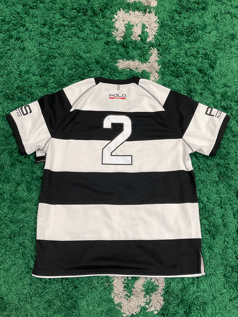 Polo Sport Ralph Lauren NWT Rugby Football Short Sleeve Striped Shirt
