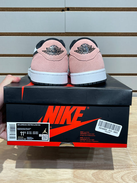 Jordan 1 Low OG Bleached Coral Sz 11.5