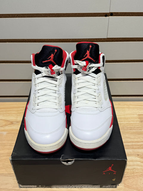 Jordan 5 Retro Fire Red Black Tongue (2013) Sz 9.5
