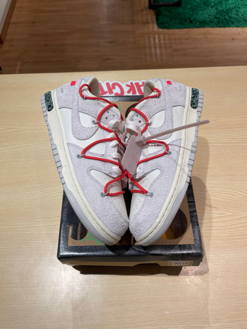 DS Off White Nike Dunk Low Lot 33 Sz 12